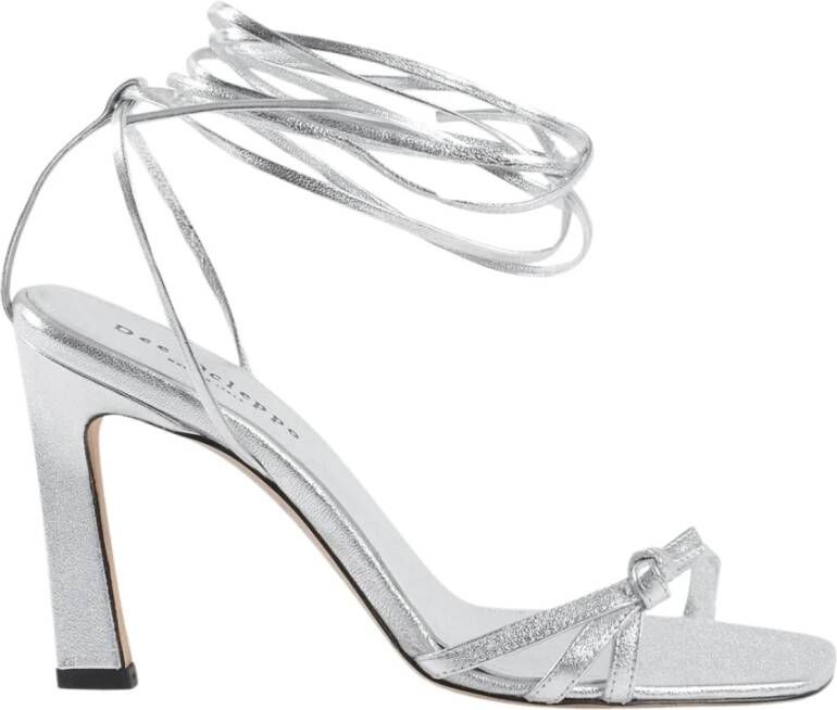 Dee Ocleppo Enkel Lace-Up High-Heel Sandaal Gray Dames