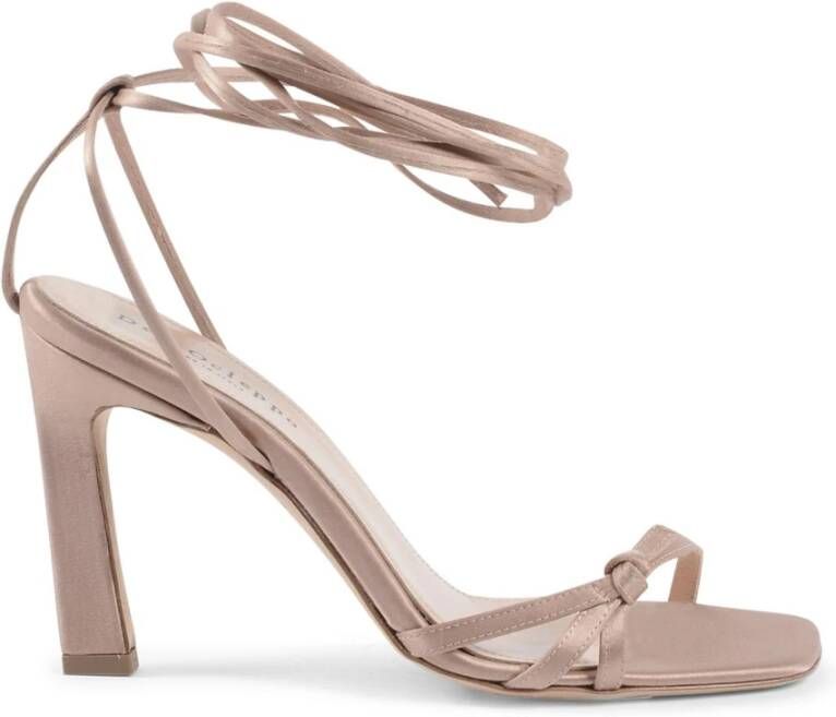 Dee Ocleppo Enkelband Hoge Hak Sandalen Beige Dames