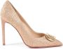 Dee Ocleppo Glitter Logo Fairy Pump Beige Dames - Thumbnail 1