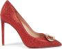 Dee Ocleppo Glitter Logo Pump Red Dames - Thumbnail 1