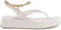 Dee Ocleppo Gouden Ketting Teenslipper Plateau Sandalen Beige Dames - Thumbnail 1