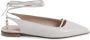 Dee Ocleppo Italiaans Leren Slingback Lage Hak White Dames - Thumbnail 1