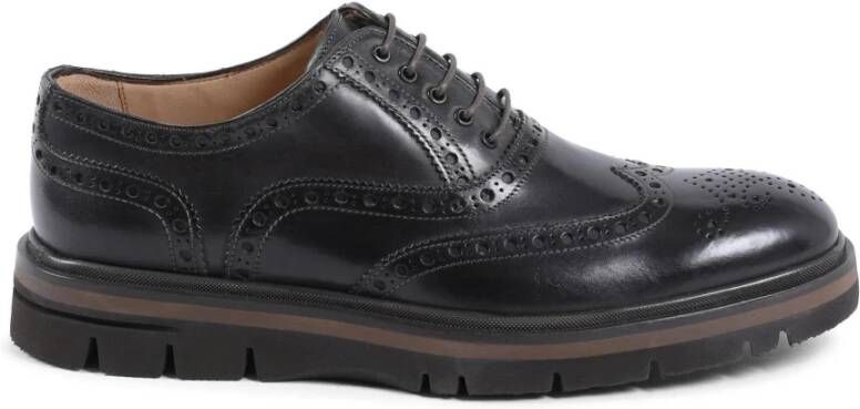 Dee Ocleppo Klassieke Leren Brogue Schoenen in Donkerbruin Brown Heren