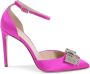 Dee Ocleppo Kristal Boog Satijn Pomp Pink Dames - Thumbnail 1