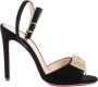 Dee Ocleppo Kristalboog Velvet Sandaal Black Dames - Thumbnail 1