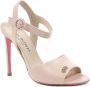 Dee Ocleppo Nude Leren Hoge Hak Sandalen Beige Dames - Thumbnail 1