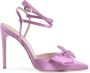 Dee Ocleppo Paarse Satijnen Stiletto Pump Purple Dames - Thumbnail 1