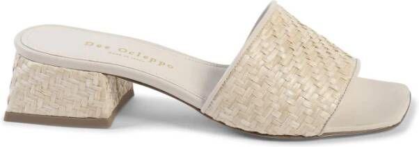 Dee Ocleppo Raffia Mule Sandal Beige Dames