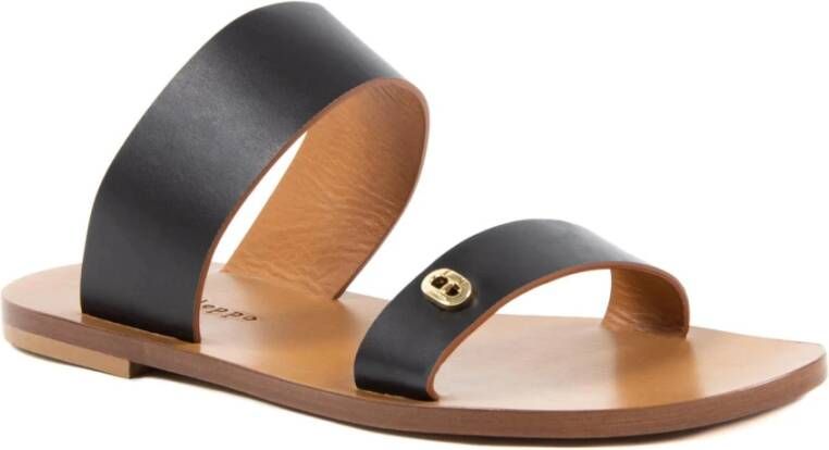 Dee Ocleppo Ruby Flat Sandal Black Dames