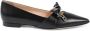 Dee Ocleppo Stijlvolle Leren Boog Ballerina Flats Black Dames - Thumbnail 2