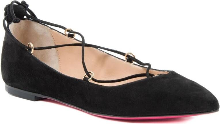 Dee Ocleppo Suede Cross Strap Sandal Black Dames