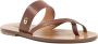 Dee Ocleppo Tan Leren Platte Sandalen Brown Dames - Thumbnail 1