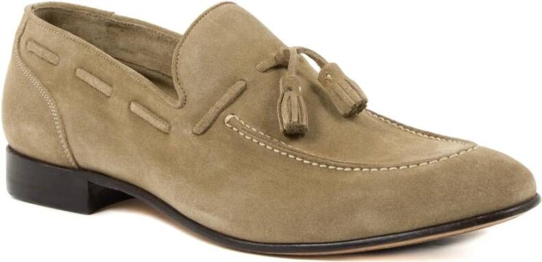 Dee Ocleppo Taupe Suede Loafers Beige Heren