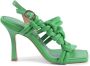 Dee Ocleppo Twisted Tubular Sandalen Green Dames - Thumbnail 1