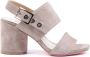 Dee Ocleppo Velours Hakken Sandalen in Taupe Beige Dames - Thumbnail 1