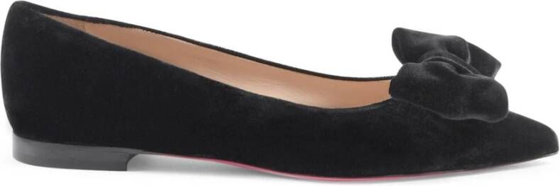 Dee Ocleppo Velvet Strik Ballerina Flats Black Dames