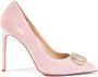 Dee Ocleppo Velvet Twist Pump met Leren Zool Pink Dames - Thumbnail 2