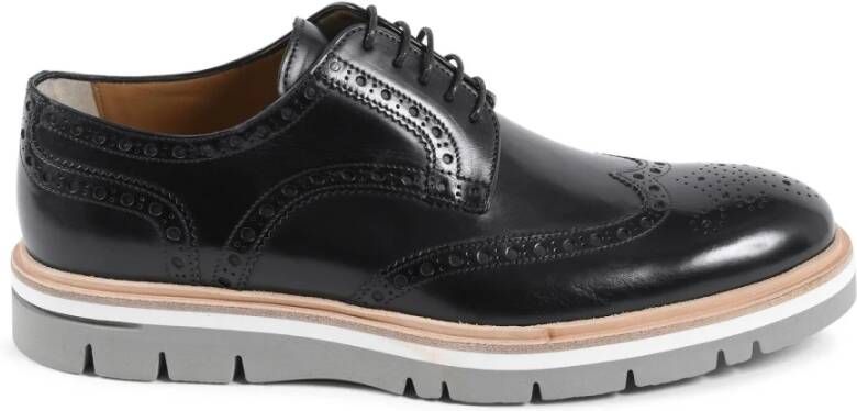 Dee Ocleppo Zwarte Leren Brogue Schoenen Black Heren