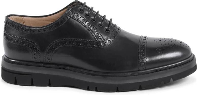 Dee Ocleppo Zwarte Leren Brogue Schoenen Black Heren