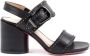 Dee Ocleppo Zwarte Leren Sandalen met 8 cm Hak Black Dames - Thumbnail 1