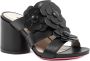 Dee Ocleppo Zwarte Leren Sandalen met 8 cm Hak Black Dames - Thumbnail 1