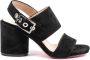 Dee Ocleppo Zwarte Suède Hoge Hak Sandalen Black Dames - Thumbnail 1