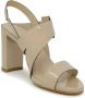 DEL Carlo Beige Lakleren Sandalen Ss24 Beige Dames - Thumbnail 1