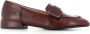 DEL Carlo Bordeaux Leren Mocassin Sandalen Red Dames - Thumbnail 1