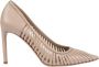 DEL Carlo Handgemaakte Stiletto Hakken Schoenen Zand Beige Dames - Thumbnail 1