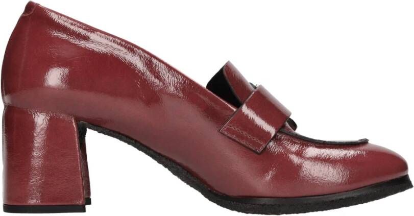 DEL Carlo Platte schoenen Rood Red Dames