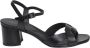 DEL Carlo Python Print Mid-Heel Enkelband Sandalen Black Dames - Thumbnail 1