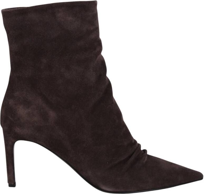 DEL Carlo Sonia Enkellaarzen met Stiletto Hak Gray Dames