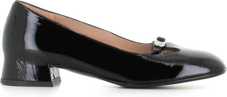 DEL Carlo Zwarte hak Décolleté schoen Black Dames