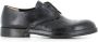 DEL Carlo Zwarte Leren Derby Platte Schoenen Black Dames - Thumbnail 1