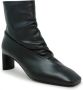 DEL Carlo Zwarte leren enkellaarzen Fw24 Black Dames - Thumbnail 1