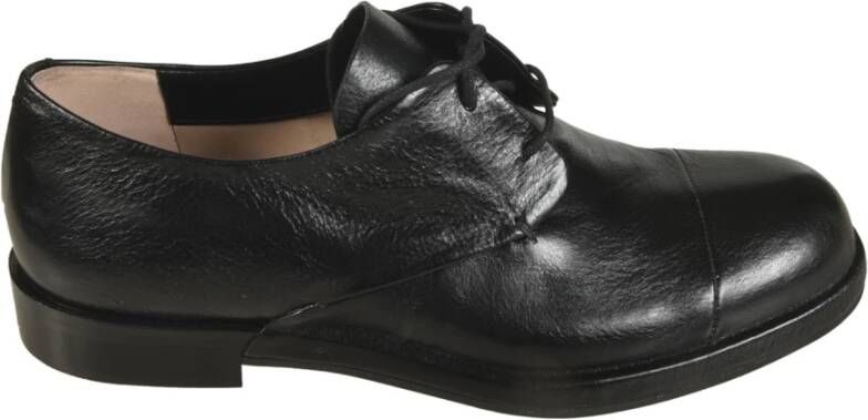 DEL Carlo Zwarte platte schoenen Black Dames