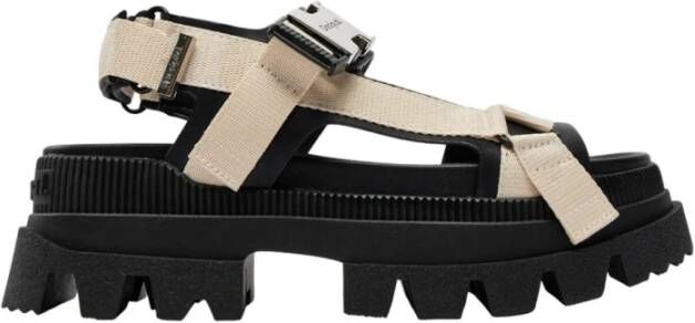 Desigual Comfortabele Velcro Lage Sandalen Black Dames