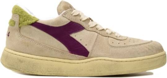 Diadora Beige Lage Sneakers voor Dames Beige Dames