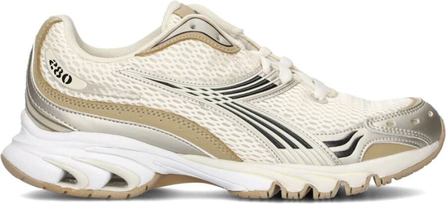 Diadora Beige Mesh Runner Sneakers Multicolor Dames