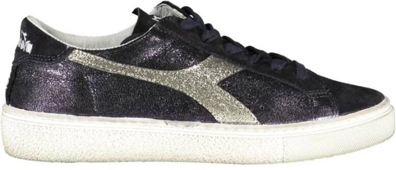 Diadora Black Fabric Sneaker Zwart Dames