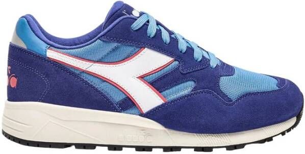 Diadora Blauwe Leren Sneaker Heren Collectie Blue Heren