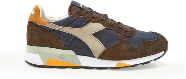 Diadora Bruine herensneakers Bruin Heren