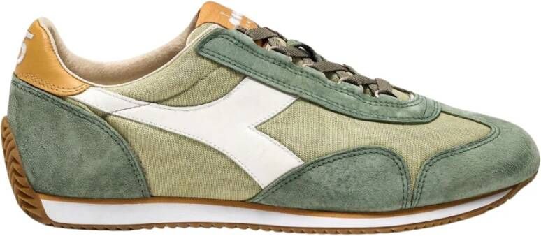 Diadora Canvas Stone Wash Sneakers Green Heren