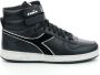 Diadora Magic Basket Mid Icona Leather Zwart Dames - Thumbnail 1