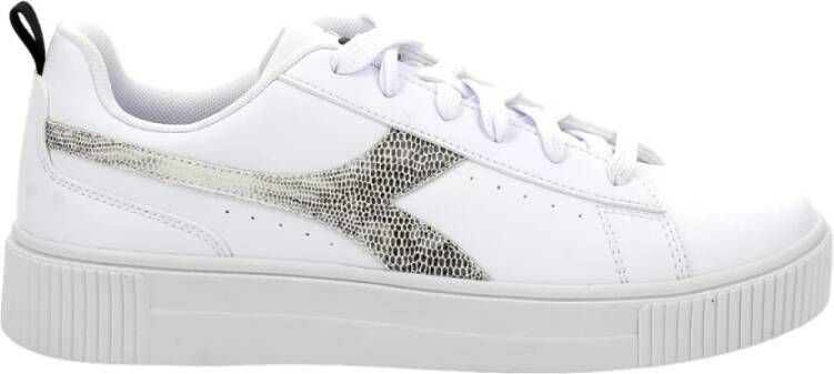 Diadora Amber Animalier Leren Sneakers White Dames