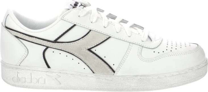 Diadora Comfortabele Leren Lage Sneakers White Dames