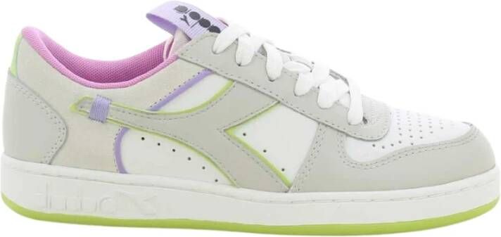 Diadora Damesschoenen Limoen Magic Basket Low Multicolor Dames