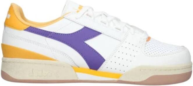 Diadora Davis Leather Sneakers Wit Heren