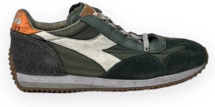 Diadora Dirty Stone Wash Sneakers Groen Heren