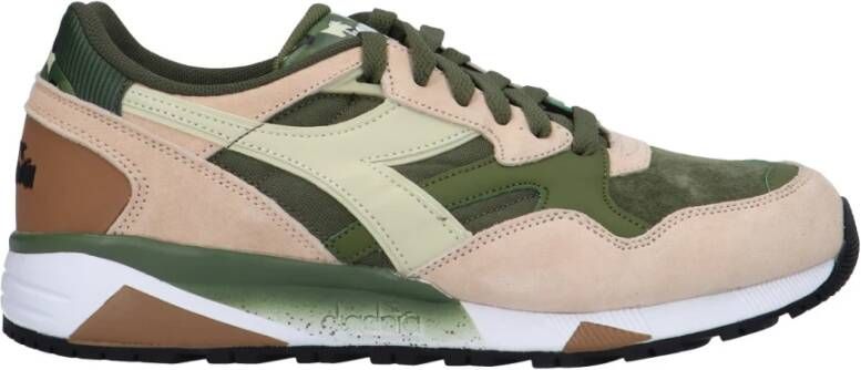 Diadora Elegante Sneakers van Suède met Rubberen Zool Meerkleurig Heren